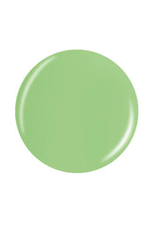 Glossy green round shape swatch color drop in white color background